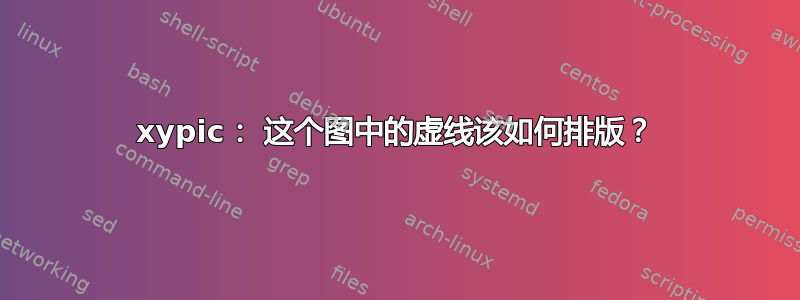 xypic： 这个图中的虚线该如何排版？