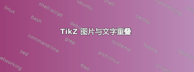 TikZ 图片与文字重叠