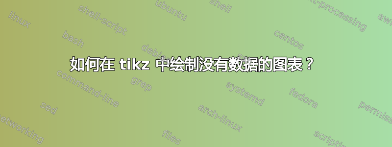 如何在 tikz 中绘制没有数据的图表？