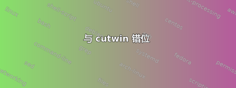 与 cutwin 错位