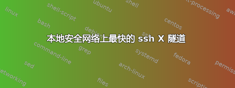 本地安全网络上最快的 ssh X 隧道