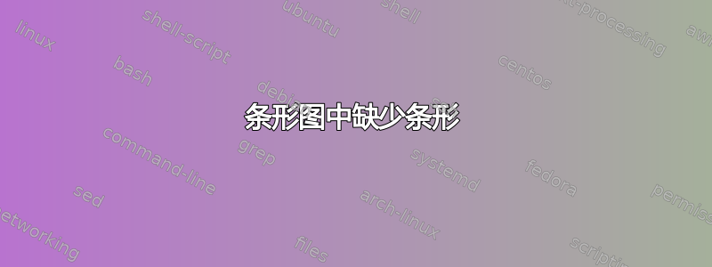 条形图中缺少条形