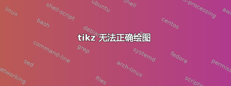 tikz 无法正确绘图