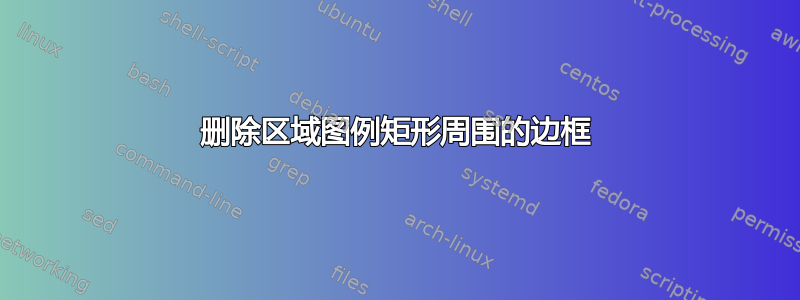 删除区域图例矩形周围的边框