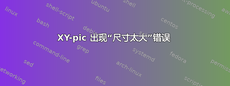 XY-pic 出现“尺寸太大”错误