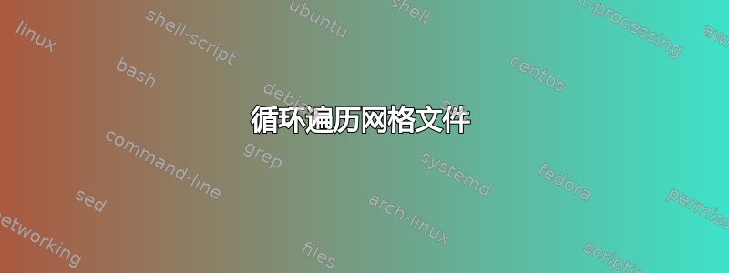 循环遍历网格文件