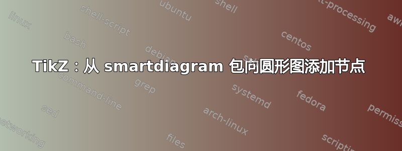 TikZ：从 smartdiagram 包向圆形图添加节点