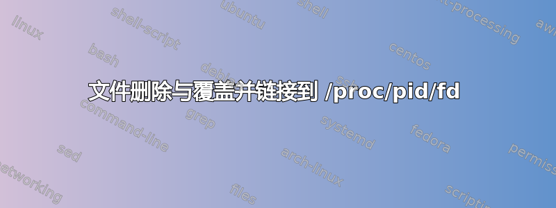 文件删除与覆盖并链接到 /proc/pid/fd