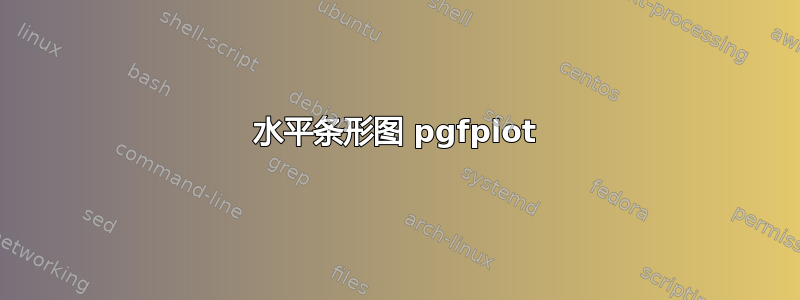 水平条形图 pgfplot