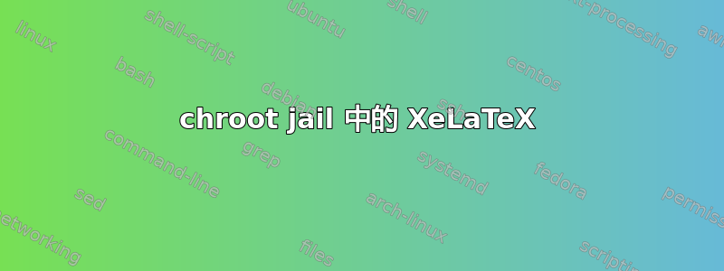 chroot jail 中的 XeLaTeX