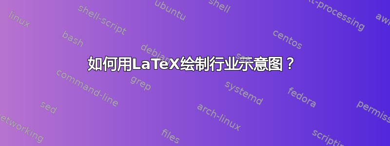 如何用LaTeX绘制行业示意图？