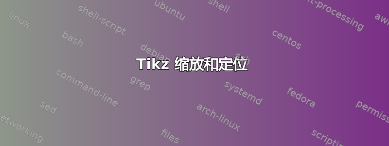 Tikz 缩放和定位