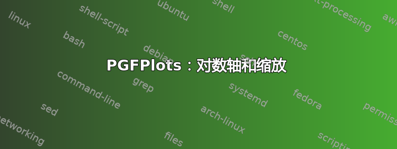 PGFPlots：对数轴和缩放