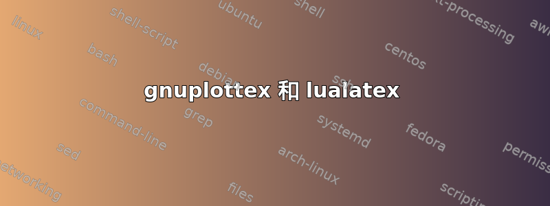 gnuplottex 和 lualatex