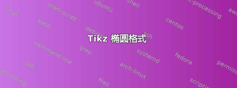 Tikz 椭圆格式