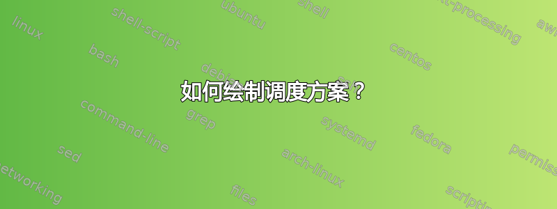 如何绘制调度方案？