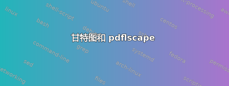 甘特图和 pdflscape