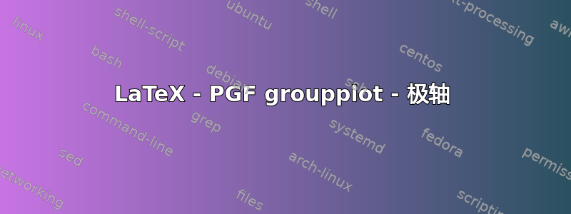 LaTeX - PGF groupplot - 极轴