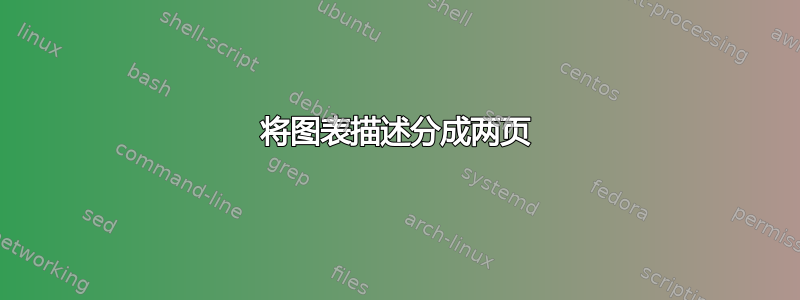 将图表描述分成两页