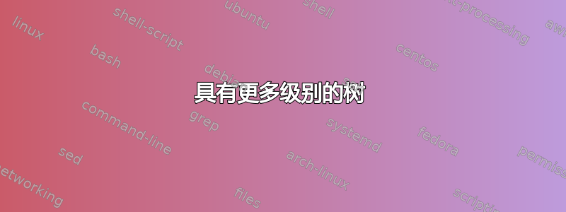 具有更多级别的树