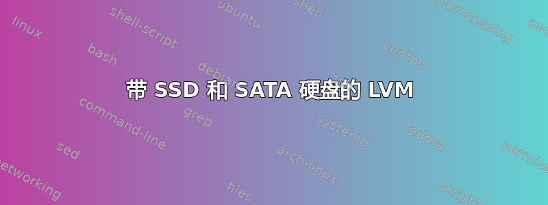 带 SSD 和 SATA 硬盘的 LVM