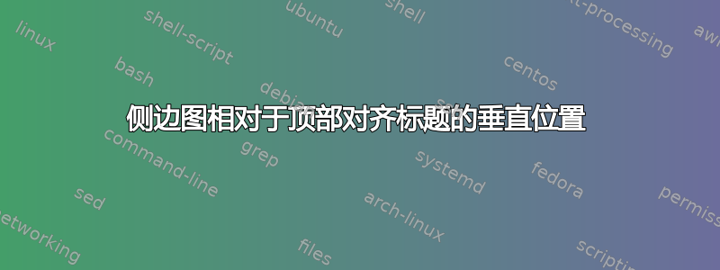 侧边图相对于顶部对齐标题的垂直位置