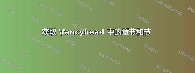 获取 \fancyhead 中的章节和节