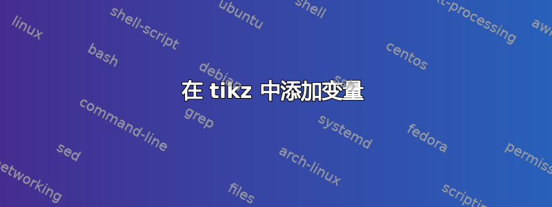 在 tikz 中添加变量