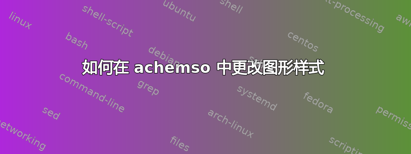 如何在 achemso 中更改图形样式