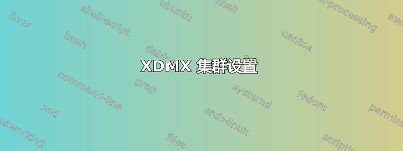 XDMX 集群设置