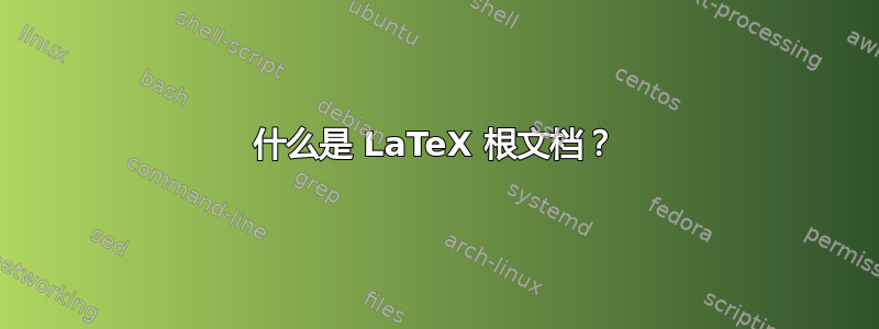 什么是 LaTeX 根文档？