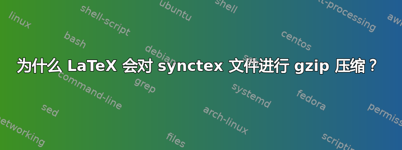 为什么 LaTeX 会对 synctex 文件进行 gzip 压缩？