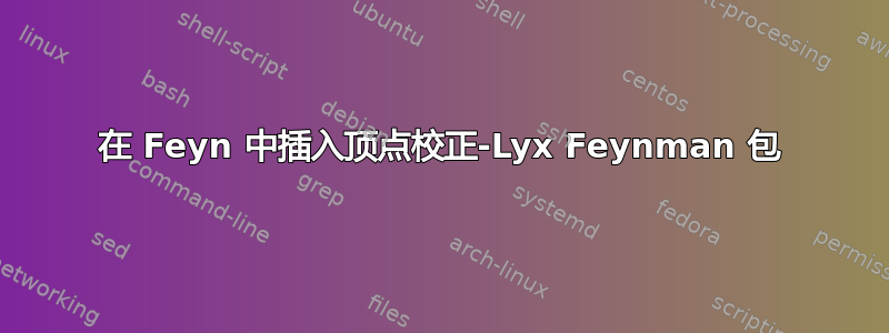 在 Feyn 中插入顶点校正-Lyx Feynman 包