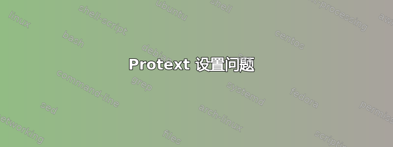 Protext 设置问题 