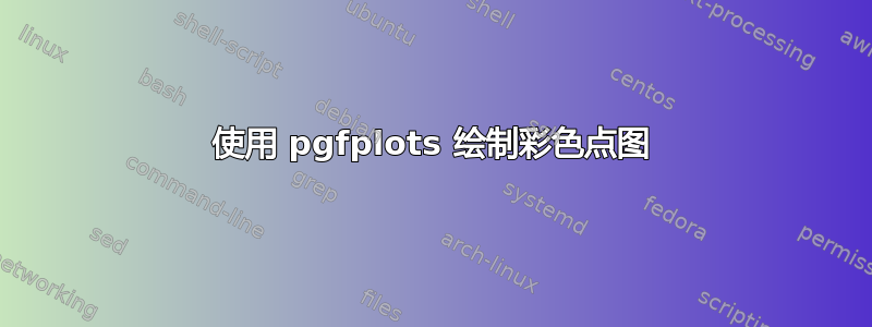 使用 pgfplots 绘制彩色点图