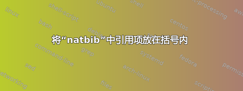 将“natbib”中引用项放在括号内