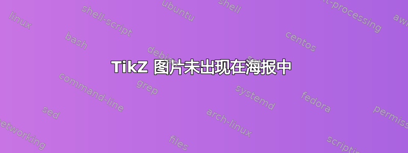 TikZ 图片未出现在海报中