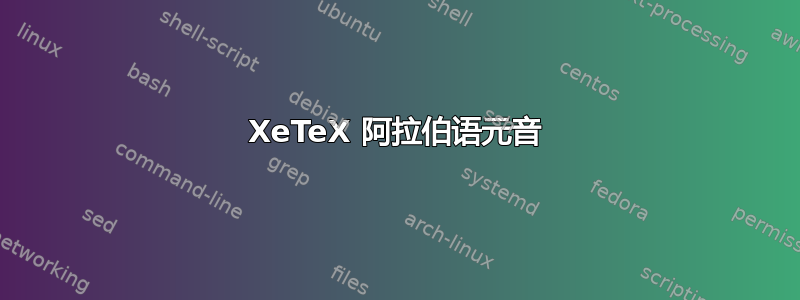 XeTeX 阿拉伯语元音