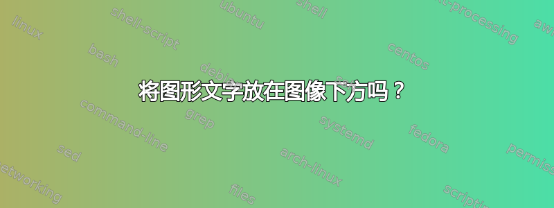 将图形文字放在图像下方吗？