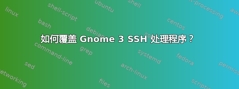 如何覆盖 Gnome 3 SSH 处理程序？