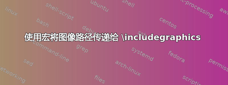 使用宏将图像路径传递给 \includegraphics