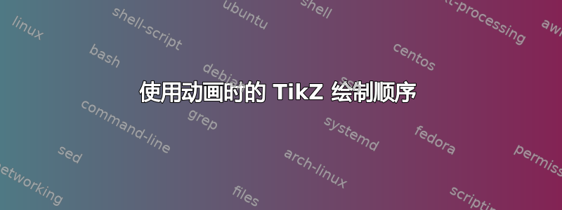 使用动画时的 TikZ 绘制顺序