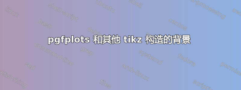 pgfplots 和其他 tikz 构造的背景