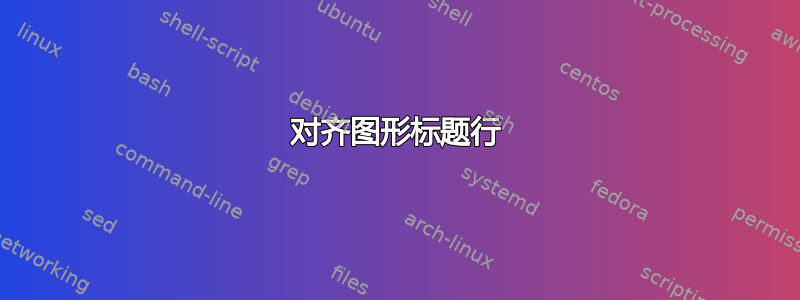 对齐图形标题行