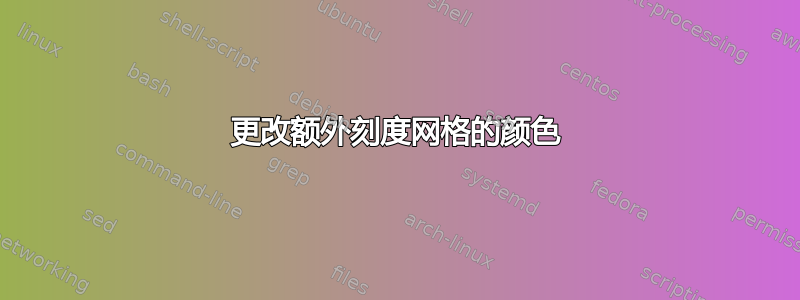 更改额外刻度网格的颜色