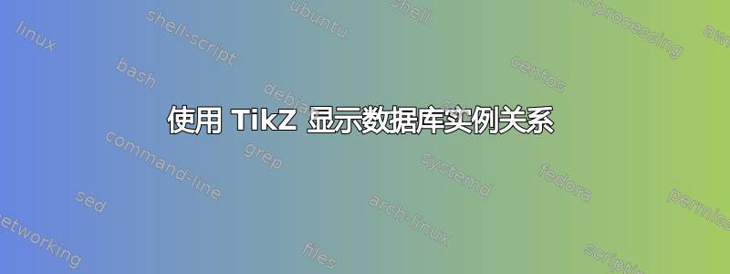 使用 TikZ 显示数据库实例关系