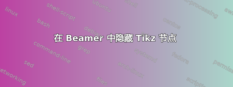 在 Beamer 中隐藏 Tikz 节点