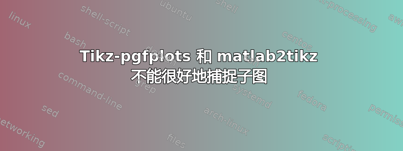 Tikz-pgfplots 和 matlab2tikz 不能很好地捕捉子图