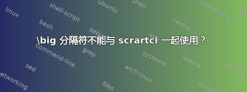 \big 分隔符不能与 scrartcl 一起使用？