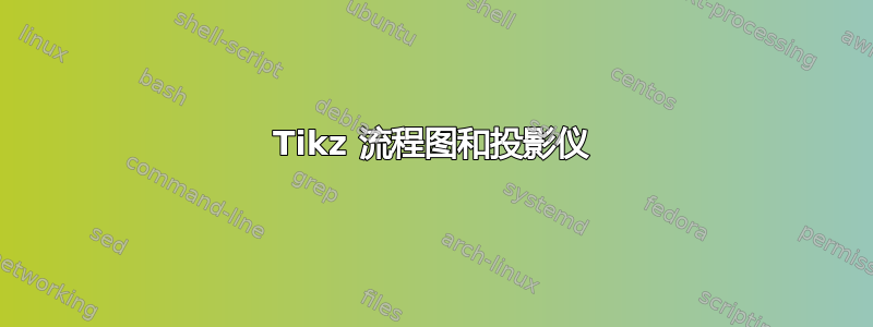 Tikz 流程图和投影仪